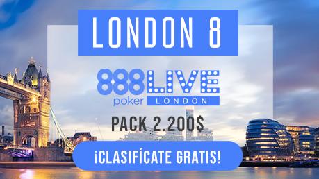 Gana un paquete de 2.200$ para el 888LIVE London Festival con EducaPoker y 888poker.es Gana un paquete de 2.200$ para el 888LIVE London Festival con EducaPoker y 888poker.es