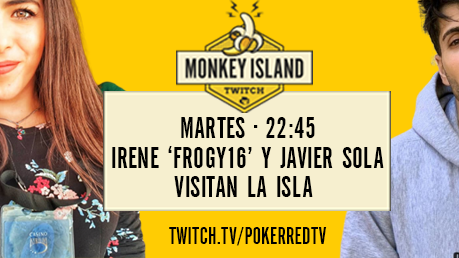 Irene 'Frogy16' y Javier Sola aterrizan esta noche en Monkey Island