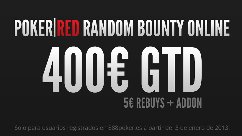 ¡El Poker-Red Random Bounty también se juega online!