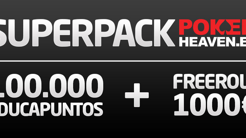 Únete a PokerHeaven.es y llévate el nuevo Super Pack de Bienvenida Únete a PokerHeaven.es y llévate el nuevo Super Pack de Bienvenida
