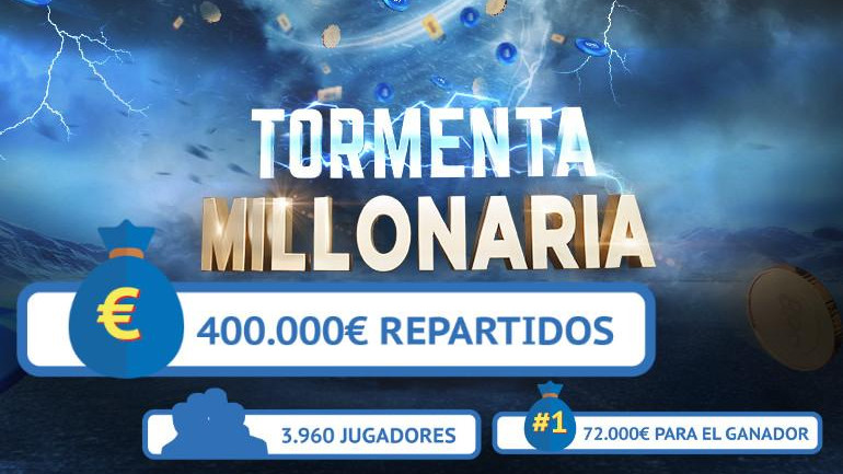La Tormenta Millonaria acaba con un pacto a tres bandas y "javier19901" como ganador La Tormenta Millonaria acaba con un pacto a tres bandas y "javier19901" como ganador