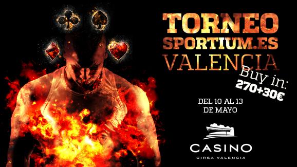 El renovado Torneo Sportium.es vuelve en mayo a Casino Cirsa Valencia
