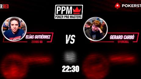 Gerard Carbó y Elías Gutiérrez pelearán hoy por el título de la tercera edición del Poker Pro Masters Gerard Carbó y Elías Gutiérrez pelearán hoy por el título de la tercera edición del Poker Pro Masters