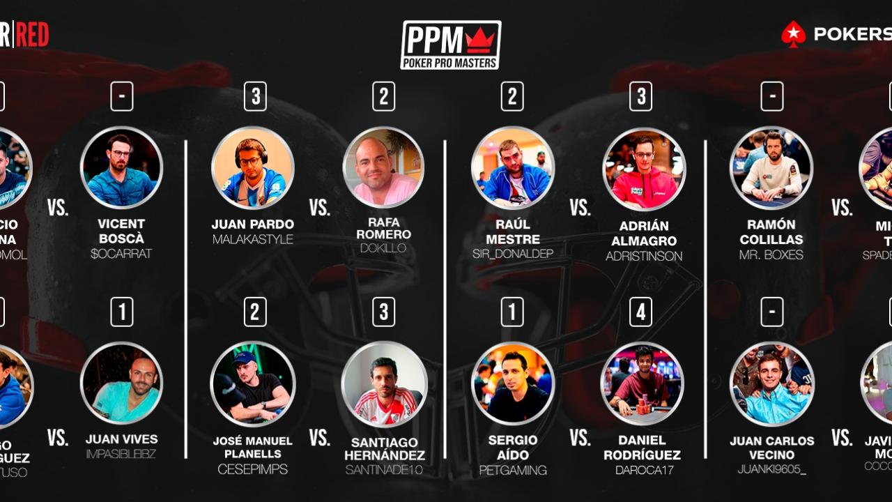 La primera jornada del Poker Pro Masters deja algunos partidos aplazados