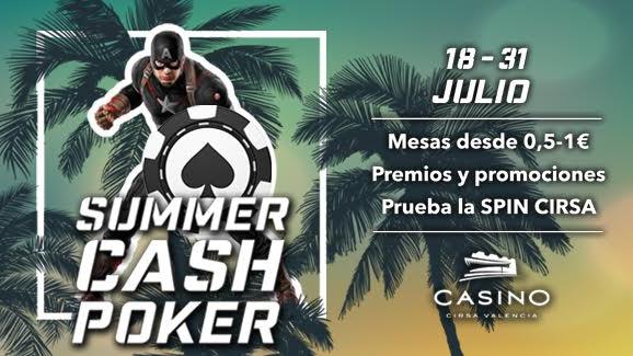 Vuelve el Summer Cash a Casino Cirsa Valencia Vuelve el Summer Cash a Casino Cirsa Valencia