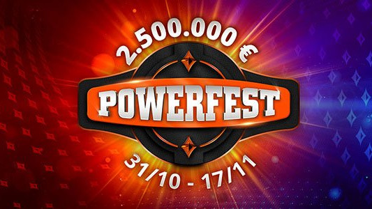 Dos asientos diarios de 1.000 € en juego para el Super High Roller de POWERFEST con 100.000 € GTD