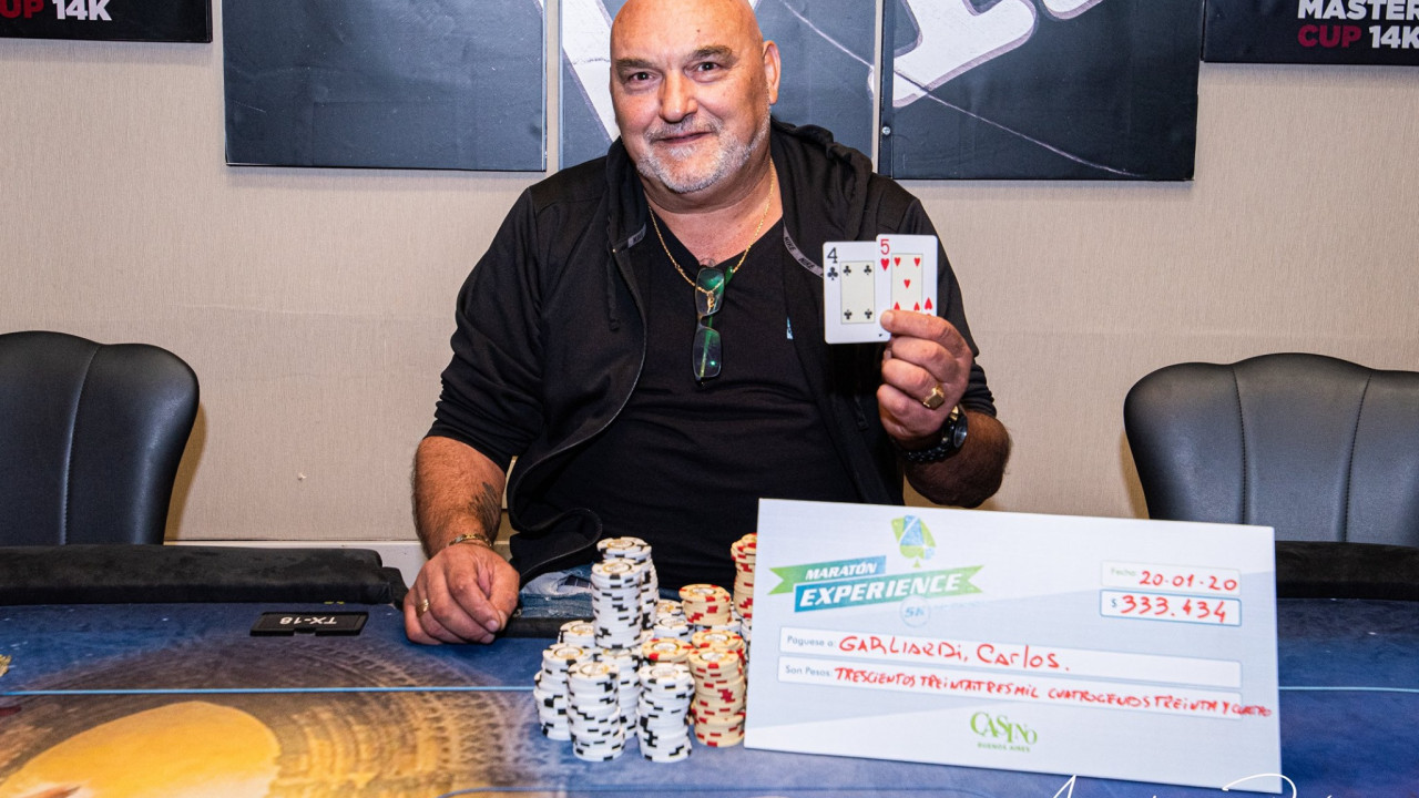 Carlos Garliardi se coronó en Casino Buenos Aires Carlos Garliardi se coronó en Casino Buenos Aires