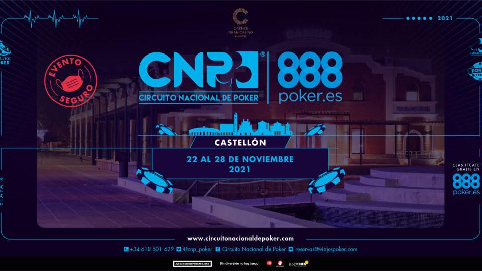 Castellón recibe por primera vez una etapa del Circuito Nacional de Poker 888