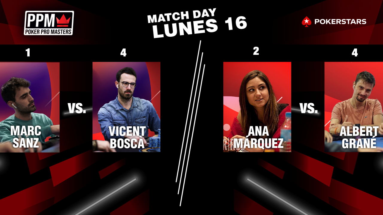Vicent Boscá y Albert Grané estarán en la Final Four del Poker Pro Masters Vicent Boscá y Albert Grané estarán en la Final Four del Poker Pro Masters