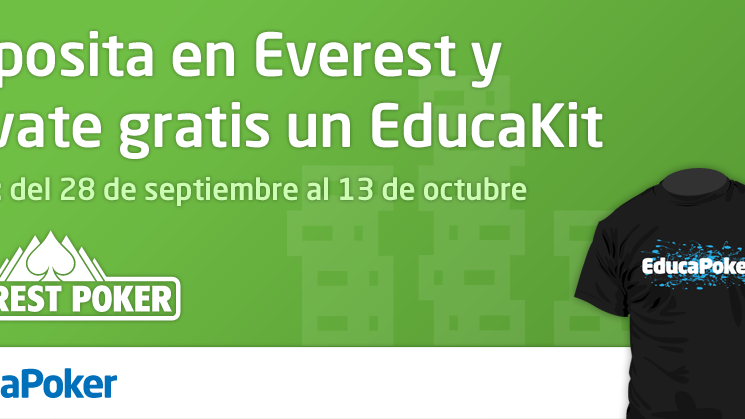 Consigue un EducaKit totalmente gratis sólo por depositar en Everest Poker