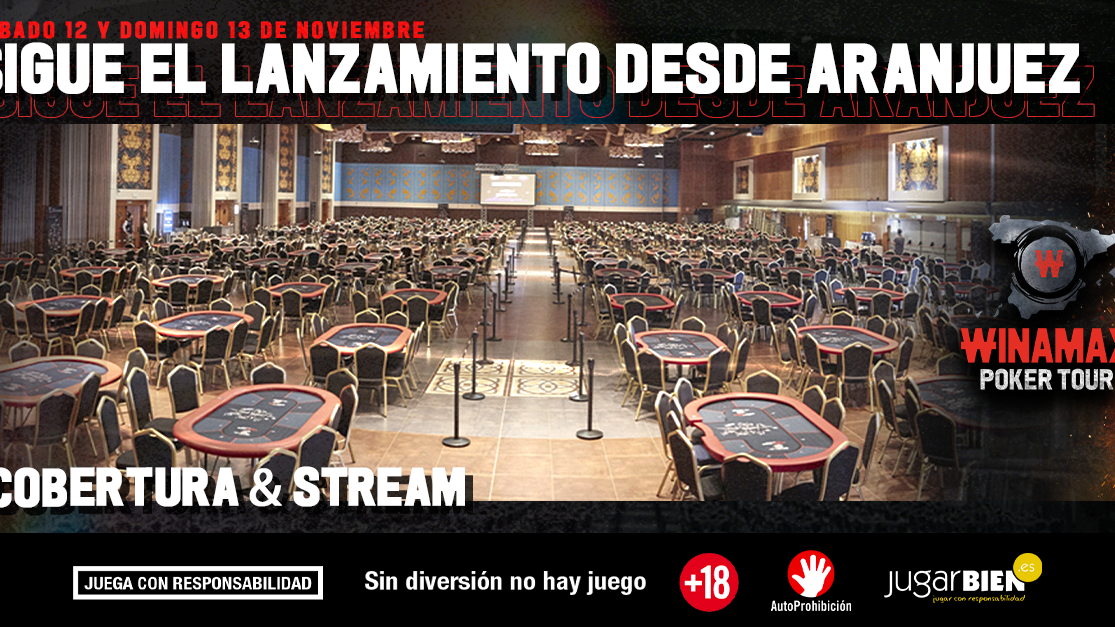 El Winamax Poker Tour espera más de 1.000 participantes en Aranjuez