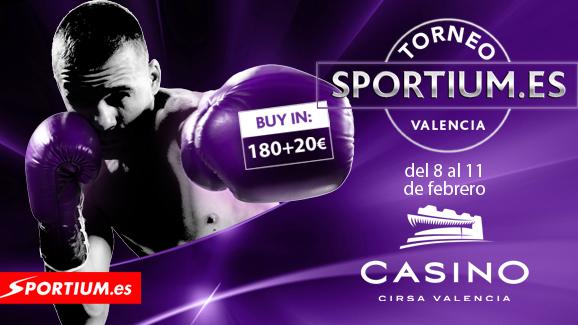 Esta semana Casino Cirsa Valencia celebra su Torneo Sportium.es de febrero