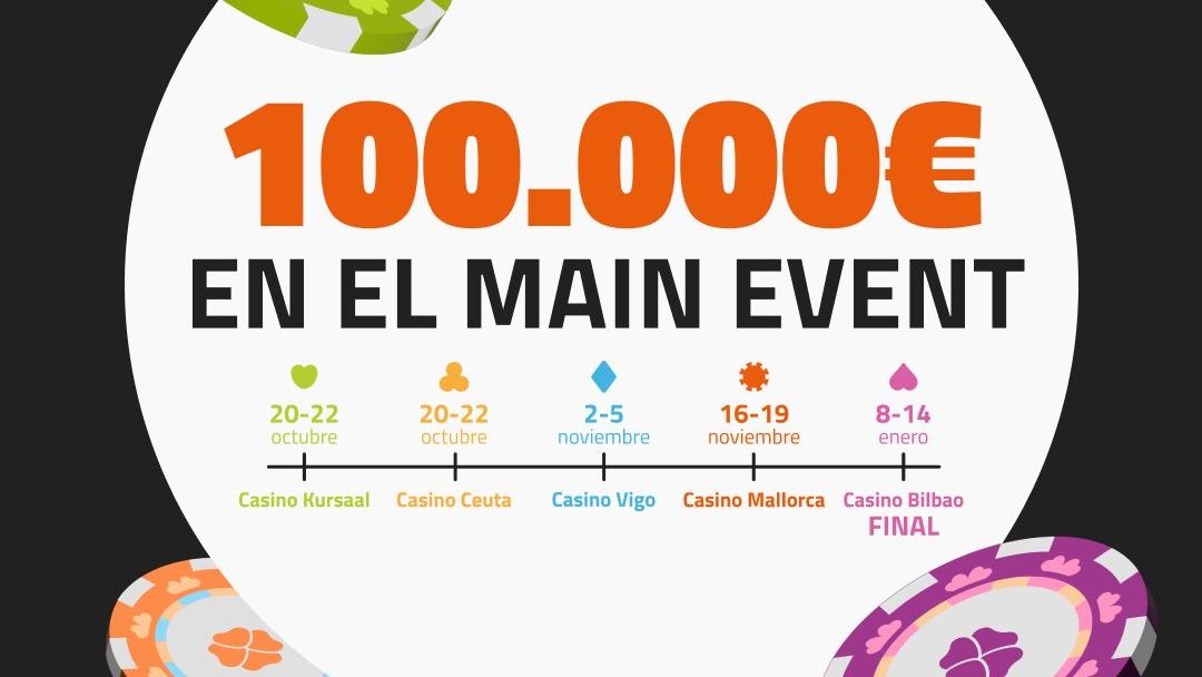 El Casino Bilbao, acoge la Gran Final con un garantizado de 100.000 €