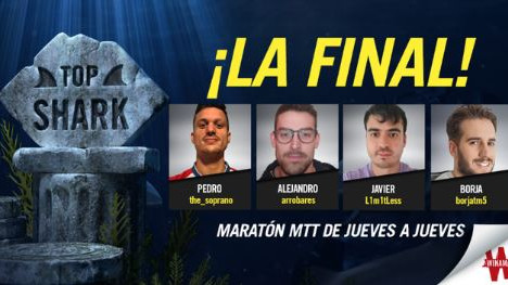 Top Shark entra en su recta final con 4 finalistas y el Challenge MTT