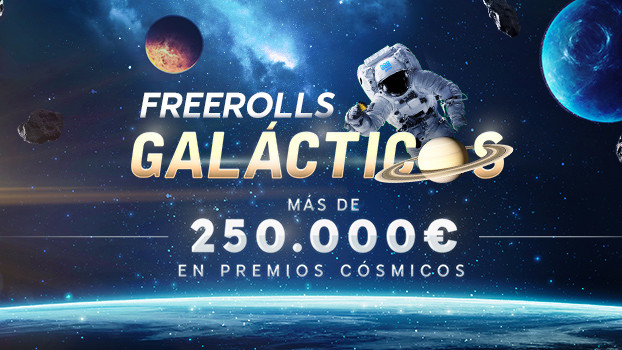250.000€ a repartir con los Freerolls Galácticos de 888poker.es