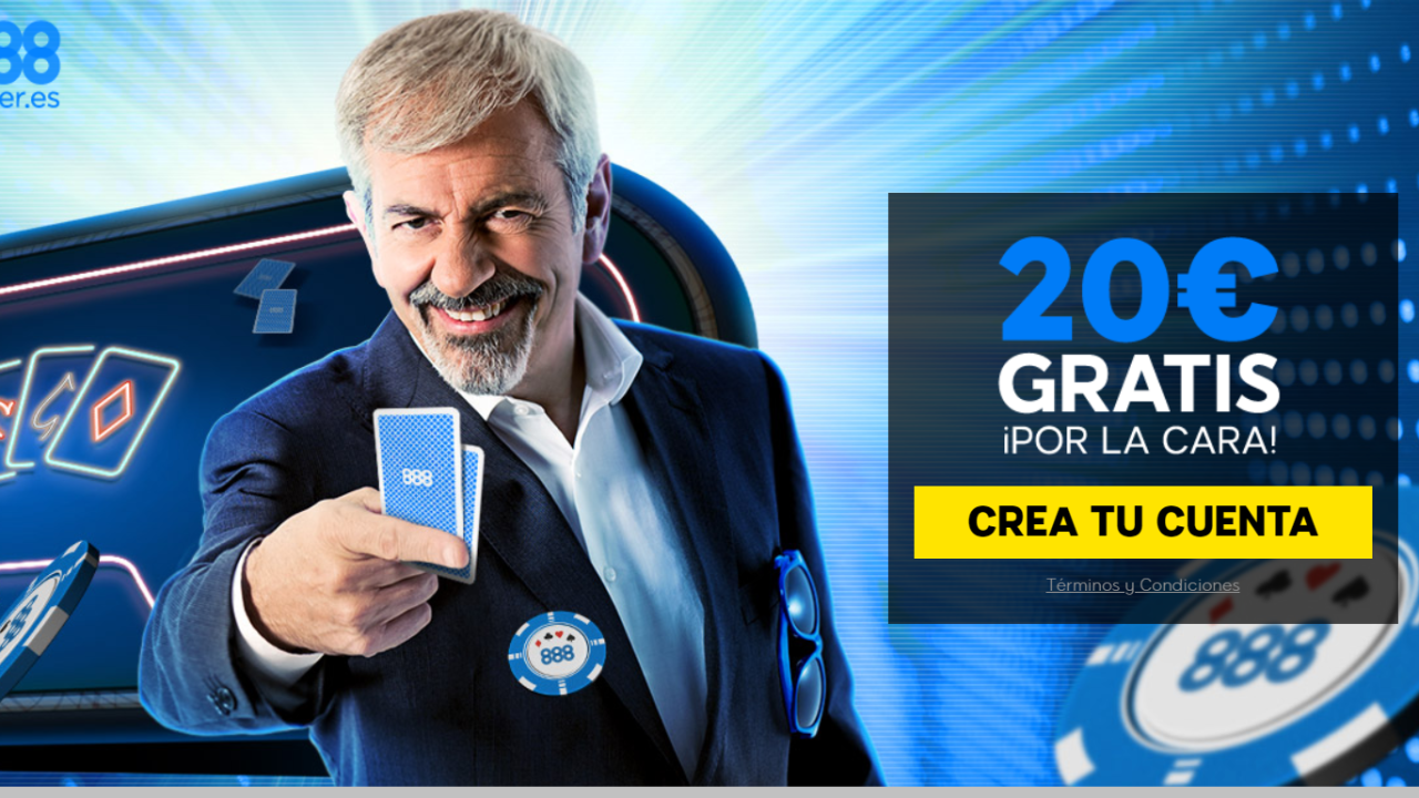 888poker.es da la bienvenida a sus nuevos jugadores con 20€ gratis