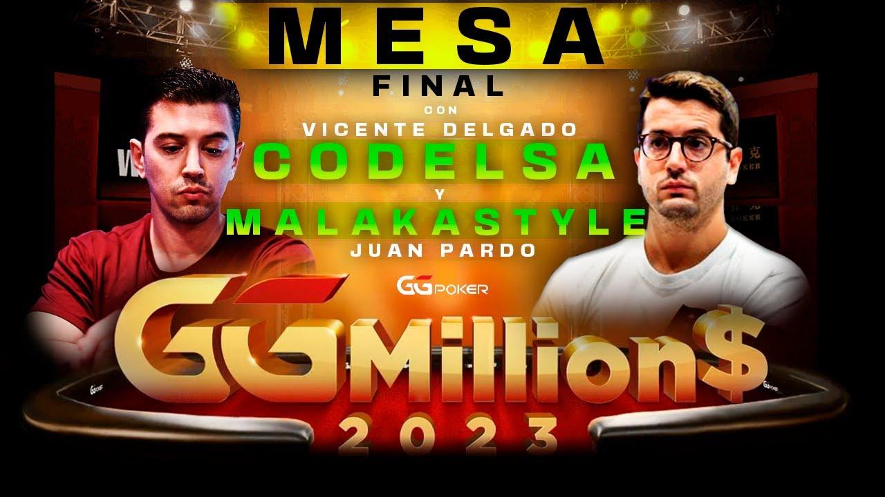Malaka y Codelsa se quedan fuera del podio en el GGMillion$ Main Event Malaka y Codelsa se quedan fuera del podio en el GGMillion$ Main Event