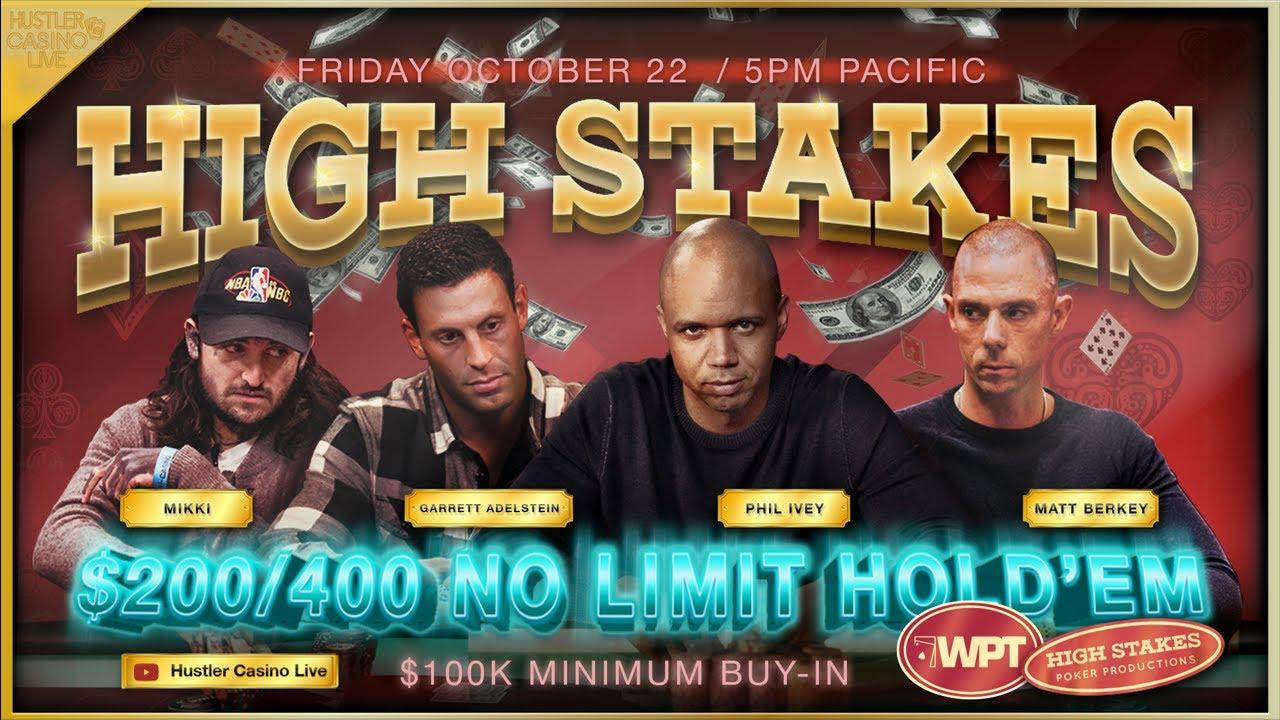 High Stakes en el Hustler Casino con Phil Ivey, Tom Dwan, Garret Adelstein y Matt Berkey