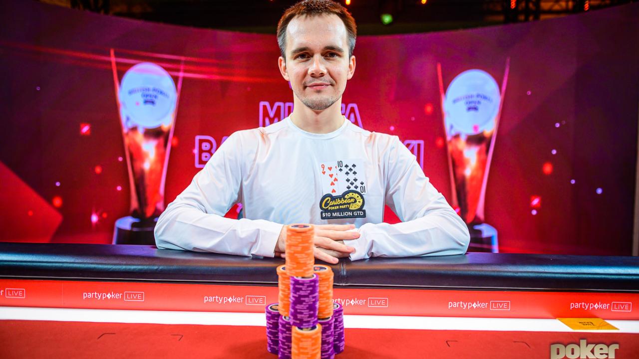 Badziakouski se adueño del Evento #9 del British Poker Open