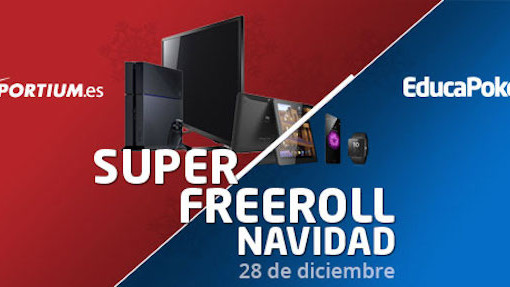 Sportium acogerá el Super Freeroll Navideño de EducaPoker