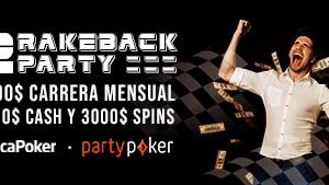 EducaPoker y partypoker reparten 6.000$ todos los meses entre sus dos carreras de rake