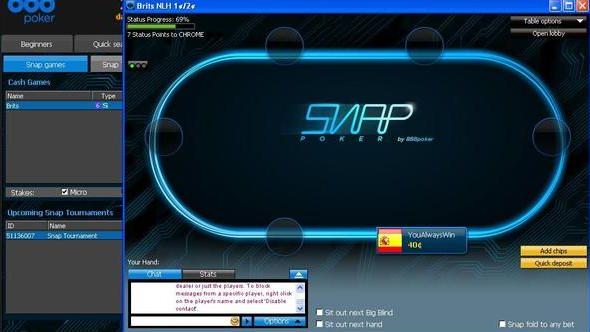 888Poker ya está testeando su poker de foldeo rápido, el SNAP 888Poker ya está testeando su poker de foldeo rápido, el SNAP