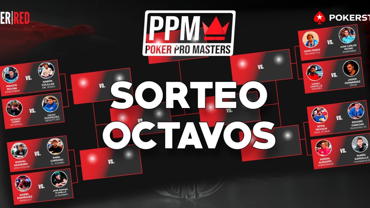 El sorteo de octavos pone el Poker Pro Masters al rojo vivo