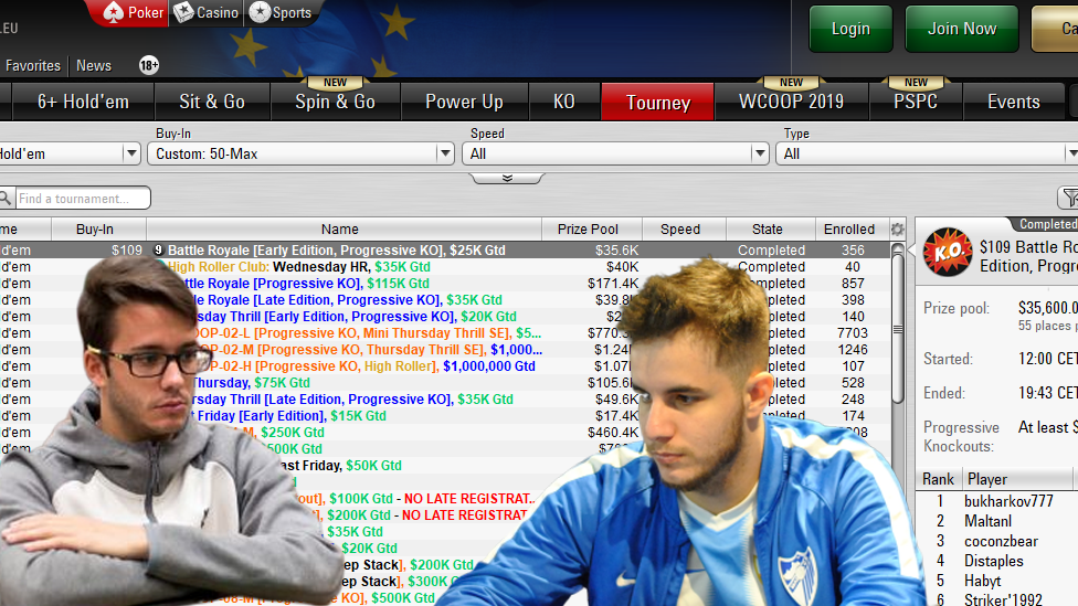 Juanki Vecino gana el 1.050 $ Daily Warm-Up y Mario Navarro el Hot 215 $