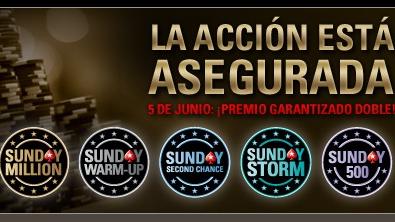 PokerStars adelanta dos horas los torneos dominicales y dobla el premio garantizado PokerStars adelanta dos horas los torneos dominicales y dobla el premio garantizado