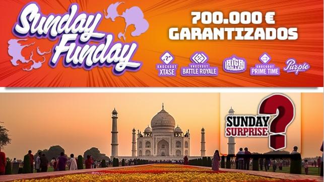 Vive un domingo a tope de torneos con Sunday Funday y Sunday Surprise Vive un domingo a tope de torneos con Sunday Funday y Sunday Surprise