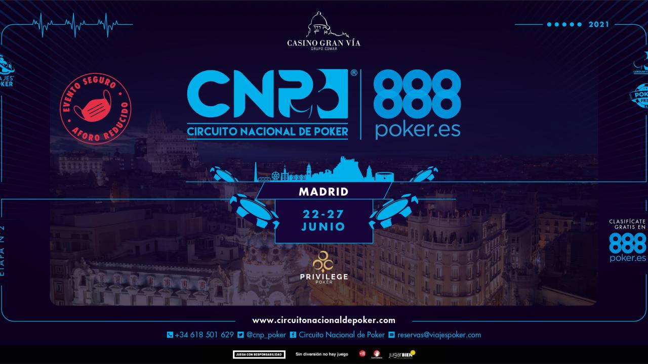 El Casino Gran Vía recibe la vuelta del CNP888