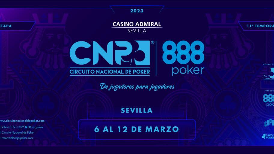 El Casino Admiral de Sevilla ya acoge la primera etapa de 2023 del CNP888