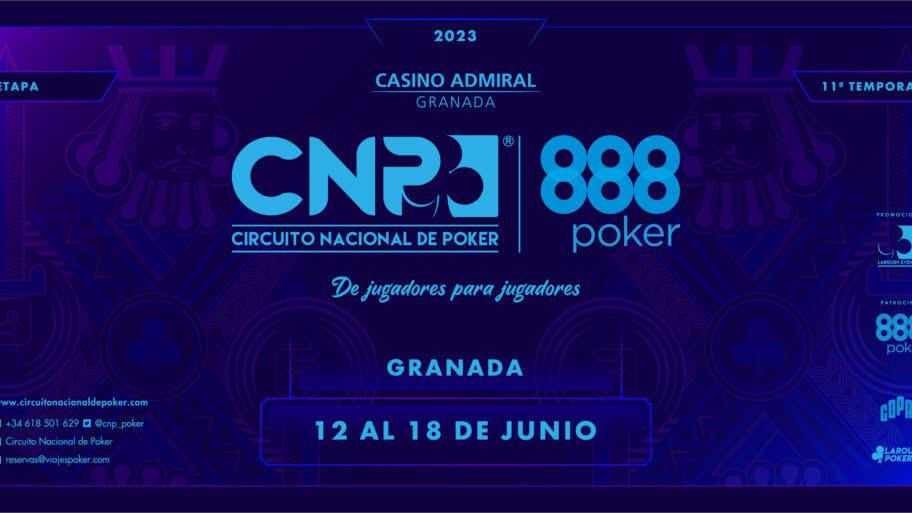 Granada recibe por primera vez el Circuito Nacional de Poker 888