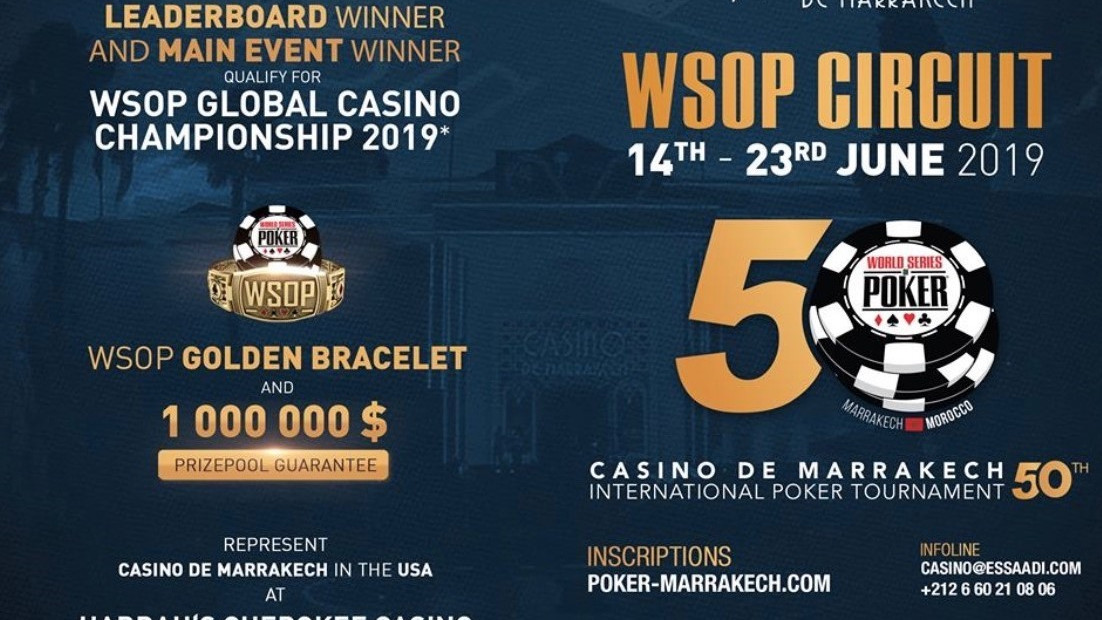 Comienza la retransmisión del WSOP Circuit Marrakech Summer Edition