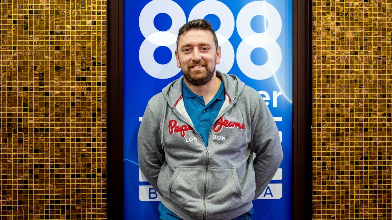 Juan José García, primer líder del Main Event 888pokerLIVE Barcelona