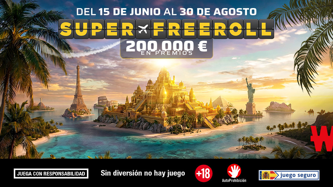 Winamax vuelve a repartir 200.000 € con el regreso del Super Freeroll