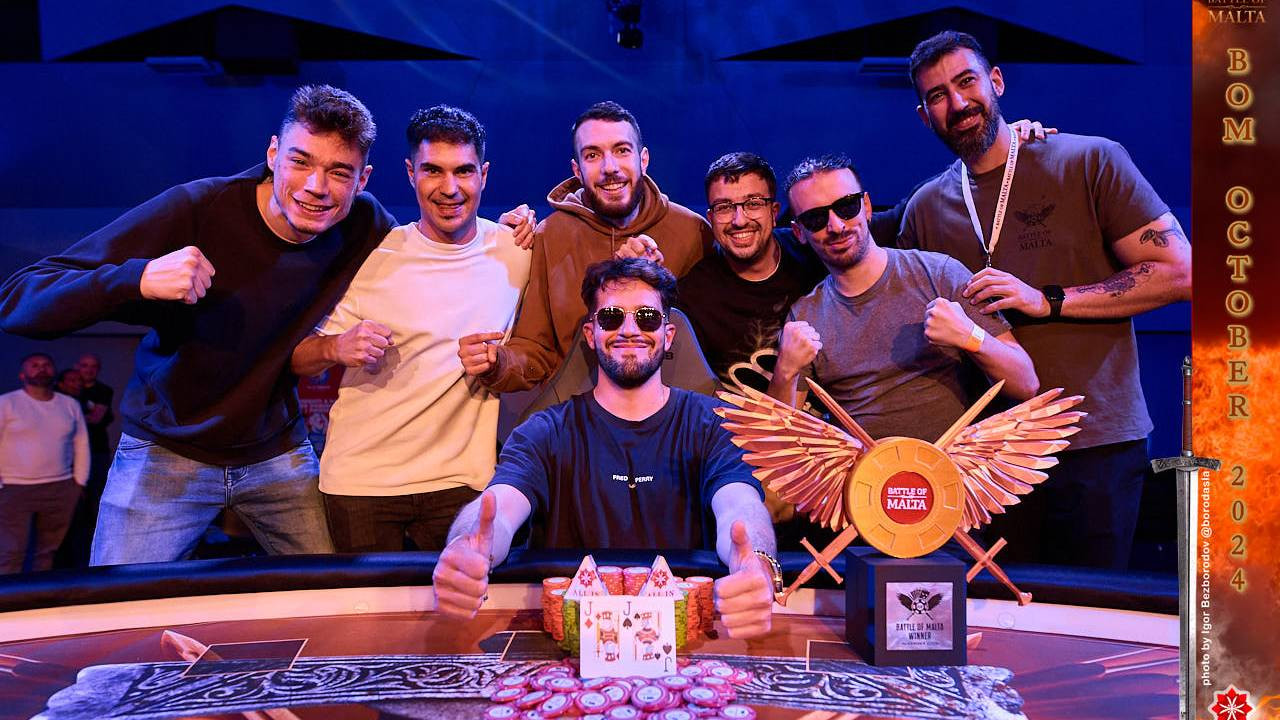 Nunca es tarde si la dicha es buena: Cosme Gómez ganó el Battle of Malta por $255.000