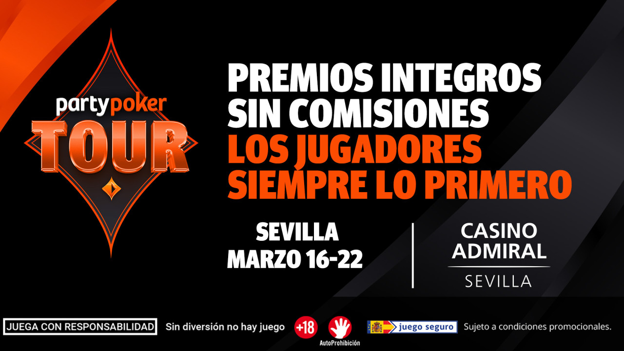PartyPoker lanza un Centroll con 5.000 € GTD para su primera etapa en Sevilla