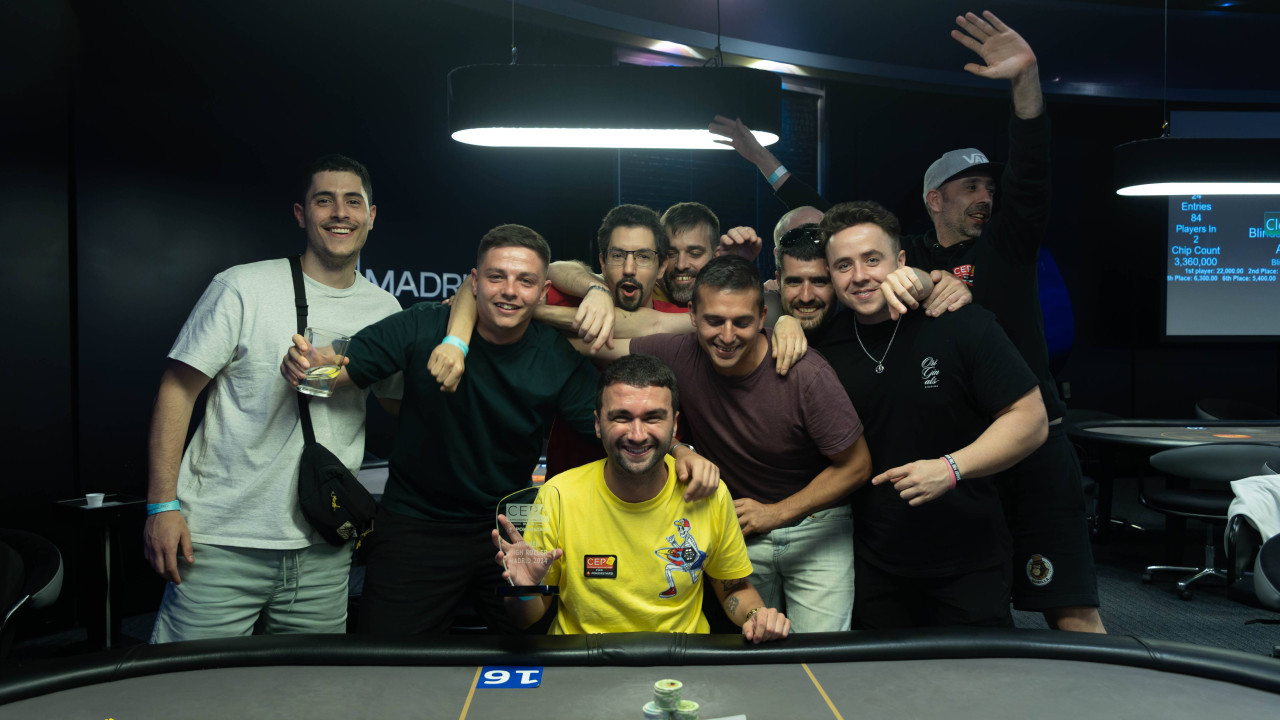 Carlos Sánchez brilla en el CEP Madrid llevándose la victoria en el High Roller