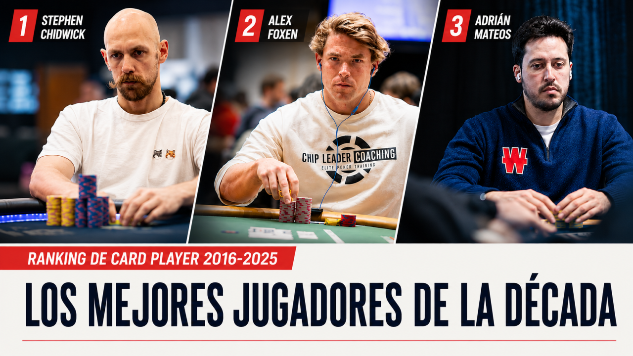 Card Player nombra a Stephen Chidwick como el mejor jugador de la década