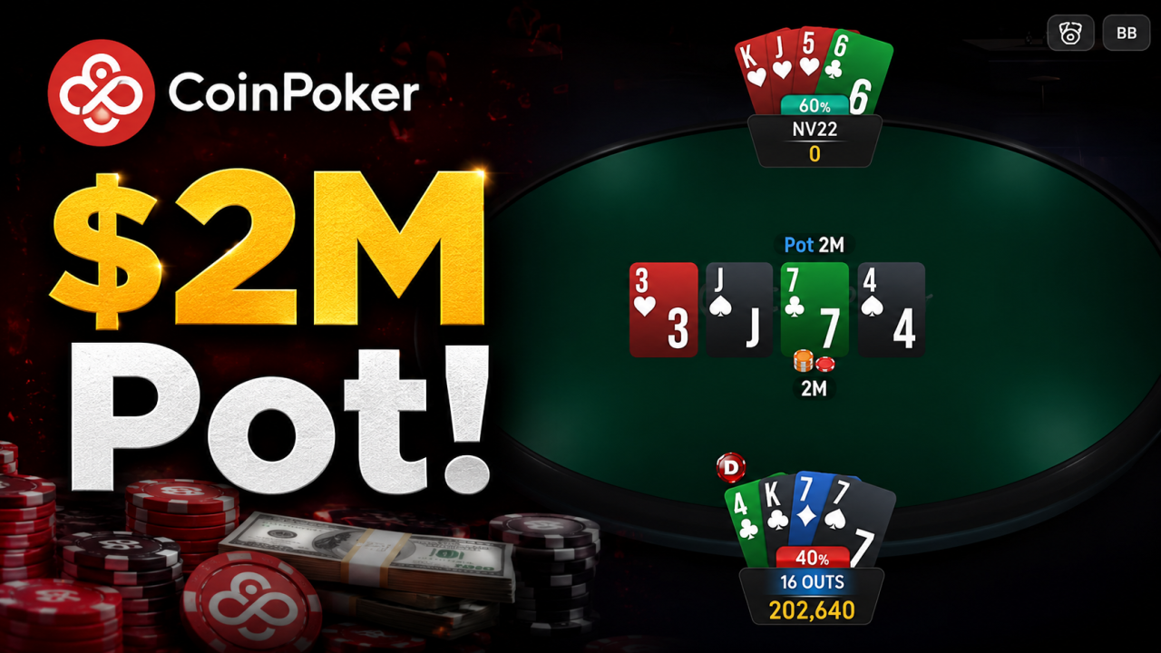 GucciNIKE  y NV22 juegan un bote de 2 millones de dólares en las mesas de PLO de CoinPoker