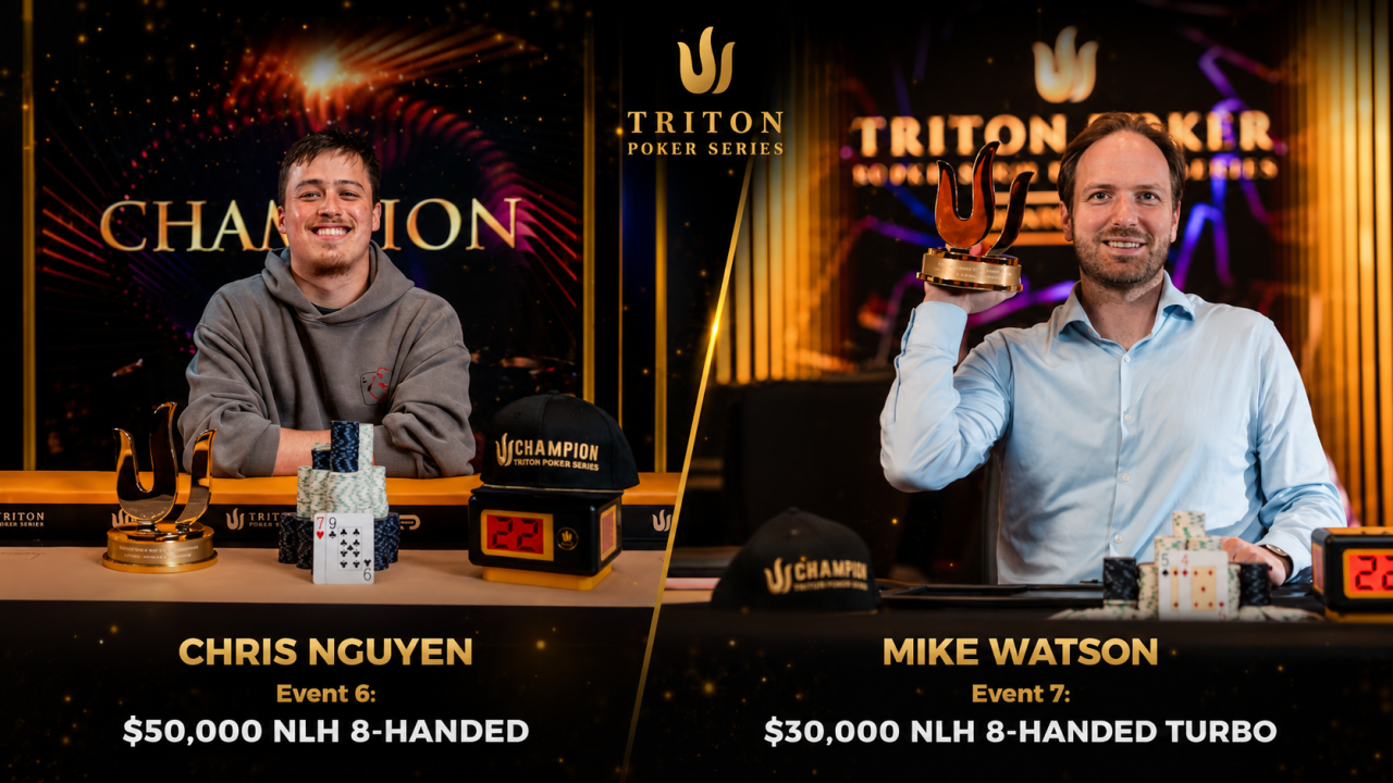 Chris Nguyen se estrena en Triton con un premio millonario y Mike Watson iguala la segunda marca histórica del circuito