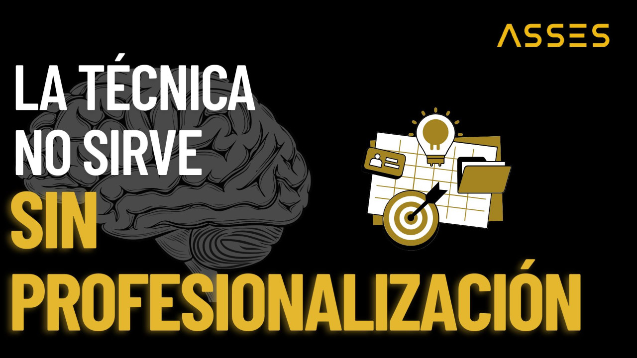 La técnica no sirve DE NADA sin profesionalización