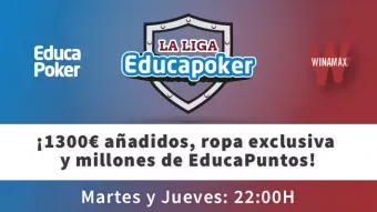 Participa en la Liga EducaPoker de Winamax de febrero'24