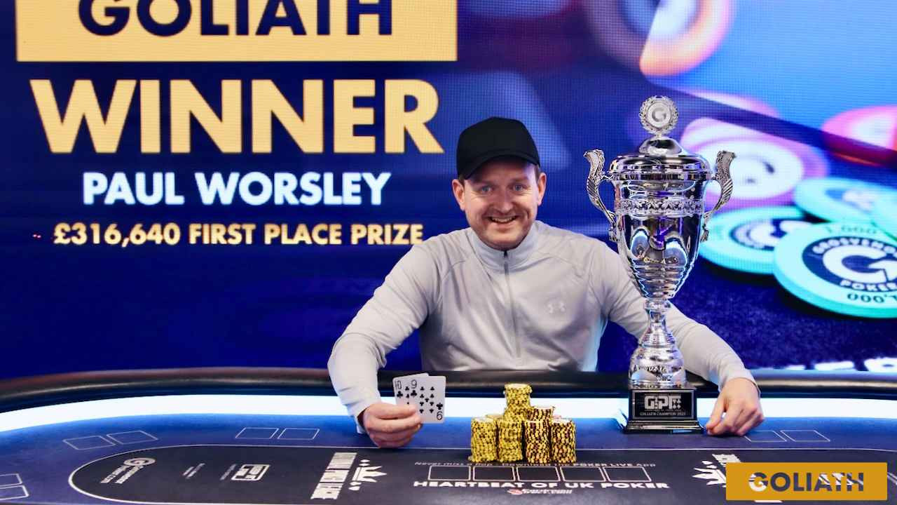 Paul Worsley convierte £200 en £316.640 en el mayor torneo del mundo fuera de Las Vegas
