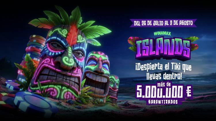 Winamax reparte más de 5.000.000 € GTD durante los próximos días en Winamax Islands