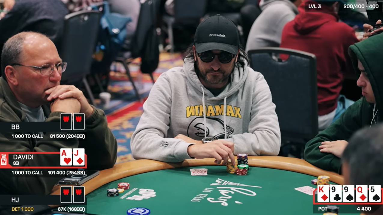 Davidi Kitai manda en el segundo nivel con casi el doble del stack