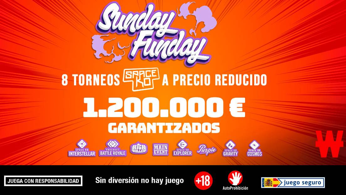 El Sunday Funday encabeza un fin de semana de cine y torneos en Winamax