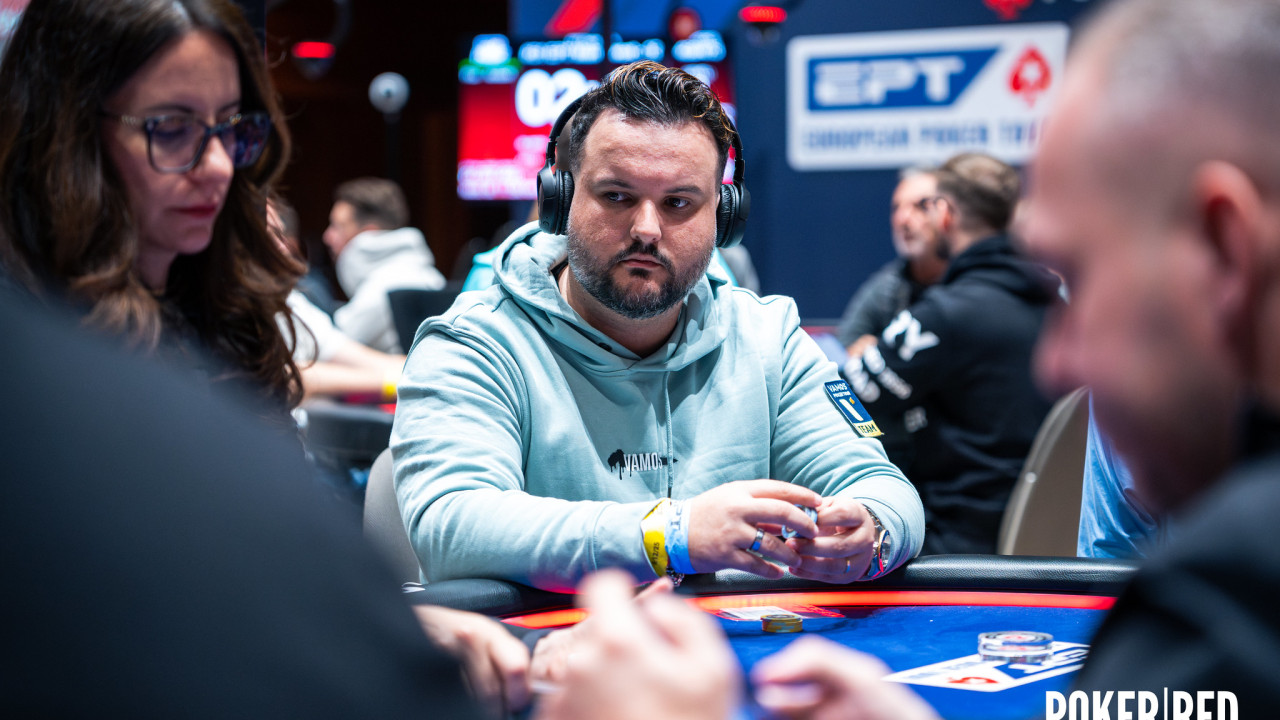 Cuatro españoles 34 left en el NL Hold'em Single Re-Entry