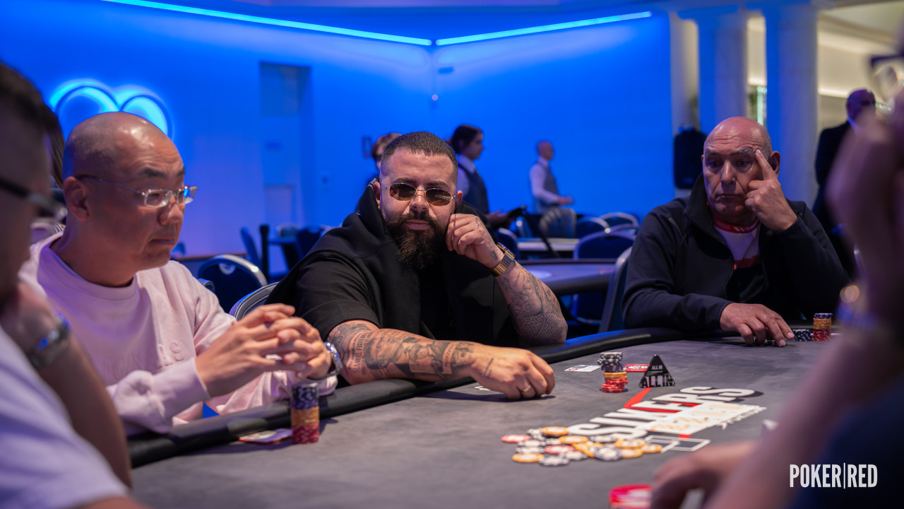 All-in de Daniel Figueroa en la primera mano del día